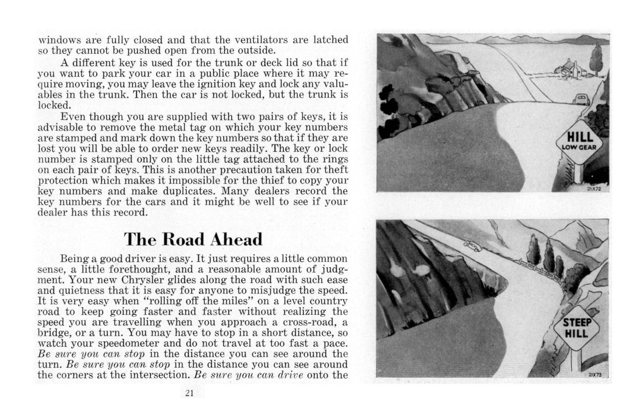 1939 Chrysler Owners Manual Page 43